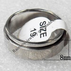 Stainless Steel Rings, wideth:8mm, Sold by PC