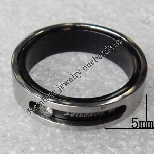 Stainless Steel Rings, wideth:5mm, Sold by PC