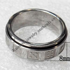 Stainless Steel Rings, wideth:8mm, Sold by PC