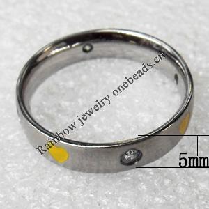 Stainless Steel Rings, wideth:5mm, Sold by PC