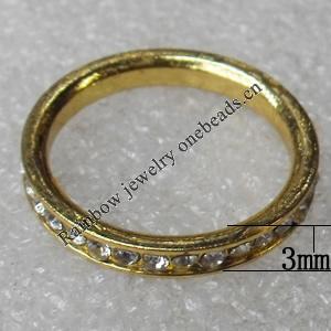 Stainless Steel Rings, wideth:3mm, Sold by PC