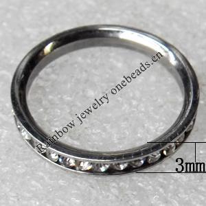 Stainless Steel Rings, wideth:3mm, Sold by PC