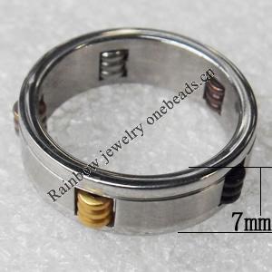 Stainless Steel Rings, wideth:7mm, Sold by PC