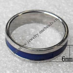 Stainless Steel Rings, wideth:6mm, Sold by PC