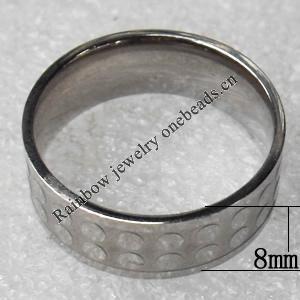 Stainless Steel Rings, wideth:8mm, Sold by PC