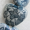 Ceramics Beads, Heart 34x30m, Hole:3.5mm, Sold by Bag