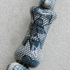 Ceramics Beads, Bone 47x20mm Hole:3.5mm, Sold by Bag