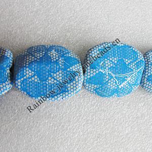 Ceramics Beads, Flat Drum 34x30mm Hole:3mm, Sold by Bag