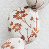 Ceramics Beads, Nugget 26x20mm Hole:2.5mm, Sold by Bag