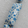 Ceramics Beads, Rectangle 38x17mm Hole:3mm, Sold by Bag