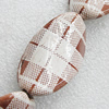 Ceramics Beads, Flat Oval 42x25mm, Hole:3mm, Sold by Bag