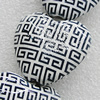 Ceramics Beads, Heart 34x30m, Hole:3.5mm, Sold by Bag
