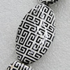 Ceramics Beads, Twist Flat Oval 42x26mm, Hole:3mm, Sold by Bag