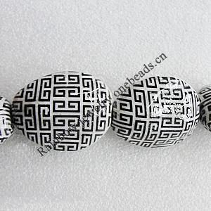 Ceramics Beads, Nugget 39x30mm, Hole:3mm, Sold by Bag