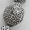 Ceramics Beads, Polygon 37x29mm, Hole:3.5mm, Sold by Bag