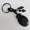 Olive Shell Key Chain, Bead size:41x25mm, Length Approx:9cm, Sold by Strand