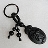 Olive Shell Key Chain, Bead size:41x25mm, Length Approx:9cm, Sold by Strand