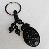 Olive Shell Key Chain, Bead size:41x25mm, Length Approx:9cm, Sold by Strand