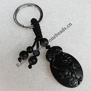 Olive Shell Key Chain, Bead size:41x25mm, Length Approx:9cm, Sold by Strand