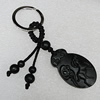 Olive Shell Key Chain, Bead size:41x25mm, Length Approx:9cm, Sold by Strand