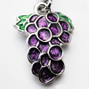 Zinc Alloy Enamel Pendants, Nickel-free & Lead-free, A Grade Fruit 21x15mm Hole:2mm, Sold by PC