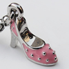 Zinc Alloy Enamel Pendants, Nickel-free & Lead-free, A Grade High-heeled shoes 17x12mm Hole:2mm, Sold by PC