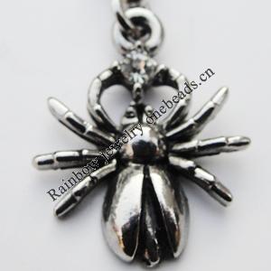 Zinc Alloy Charm/Pendants, Nickel-free & Lead-free, A Grade Animal 22x18mm Hole:2mm, Sold by PC