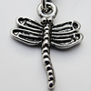 Zinc Alloy Charm/Pendants, Nickel-free & Lead-free, A Grade Animal 11x20mm Hole:2mm, Sold by PC