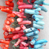 Coral Beads, Chips, Mix Colour, 28x6-18x6mm, Hole:Approx 0.1mm, Sold by KG