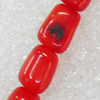 Coral Beads, Nugget, 6x8mm, Hole:Approx 0.1mm, Sold per 16-inch Strand