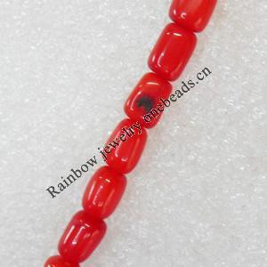 Coral Beads, Nugget, 6x8mm, Hole:Approx 0.1mm, Sold per 16-inch Strand