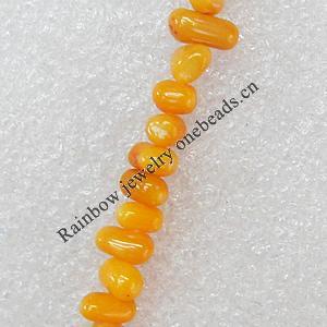 Coral Beads, Nugget, 4x6-5x10mm, Hole:Approx 0.1mm, Sold per 16-inch Strand