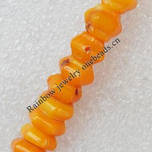 Coral Beads, 7x9mm, Hole:Approx 1mm, Sold per 16-inch Strand