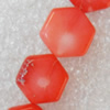 Coral Beads, Polygon, 14x15mm, Hole:Approx 1mm, Sold per 16-inch Strand