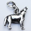 Zinc Alloy Charm/Pendants, Nickel-free & Lead-free, A Grade Animal 25x18mm Hole:2mm, Sold by PC