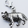 Zinc Alloy Charm/Pendants, Nickel-free & Lead-free, A Grade Animal 23x16mm Hole:2mm, Sold by PC