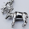 Zinc Alloy Charm/Pendants, Nickel-free & Lead-free, A Grade Animal 18x18mm Hole:2mm, Sold by PC