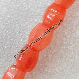 Coral Beads, 9x13mm, Hole:Approx 1mm, Sold per 16-inch Strand