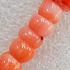 Coral Beads, Rondelle, 5x7mm, Hole:Approx 1mm, Sold per 16-inch Strand