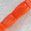 Coral Beads, Tube, 9x18mm, Hole:Approx 1mm, Sold by KG