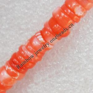 Coral Beads, Coin, 6x2mm, Hole:Approx 1mm, Sold by KG