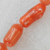 Coral Beads, 11x18-12x27mm, Hole:Approx 1mm, Sold by KG