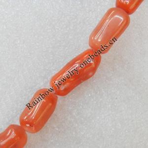 Coral Beads, 11x18-12x27mm, Hole:Approx 1mm, Sold by KG