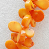 Coral Beads, Teardrop, 12x18mm, Hole:Approx 1mm, Sold by KG