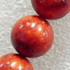 Grass Corals Beads Natural, Round, 6mm, Hole:Approx 1mm, Sold per 15.7-inch Strand