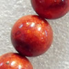Grass Corals Beads Natural, Round, 8mm, Hole:Approx 1mm, Sold per 15.7-inch Strand