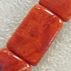 Grass Corals Beads Natural, Rectangle, 13x9mm, Hole:Approx 1mm, Sold by KG