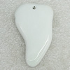 Ceramics Pendants, Leaf 52x32mm Hole:2.5mm, Sold by PC