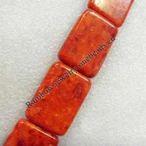 Grass Corals Beads Natural, Rectangle, 25x35mm, Hole:Approx 1mm, Sold by KG