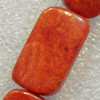 Grass Corals Beads Natural, Rectangle, 12x24mm, Hole:Approx 1mm, Sold by KG